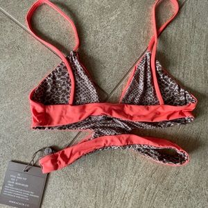 Acacia Swimwear NWT Small Haku Top in Neon Melon